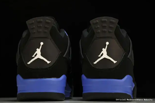 Official Maikesneakers Black Retro Jordan 4 CT8527-018 Game Royal 0617